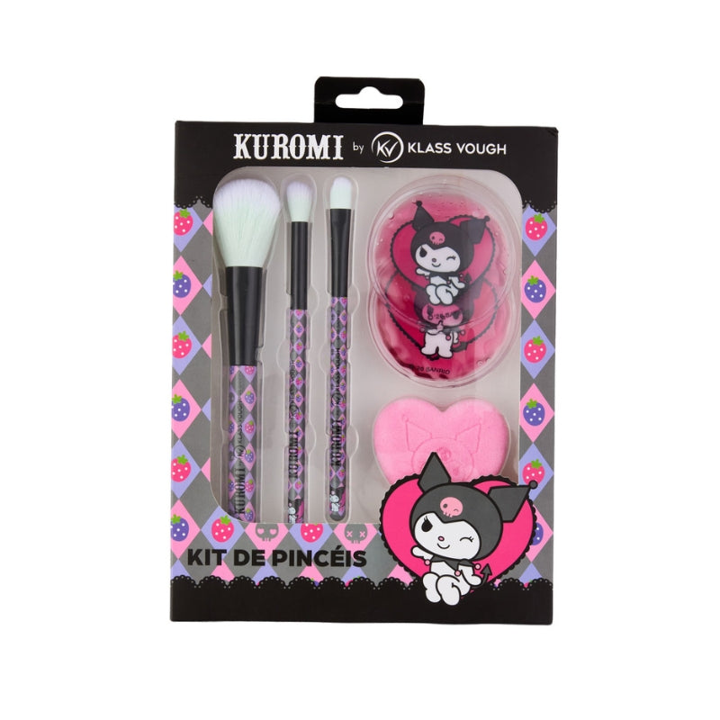 Kit de Pincéis, Esponja e Eyepads by Kuromi